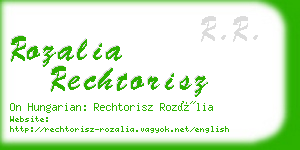 rozalia rechtorisz business card